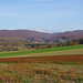 Blick zum Harz in der Herbstsonne