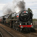 70013 + 48151 on 1Z27 York - Lancaster Help for Heroes Retun Charter at Church Fenton 27th March 2010