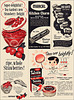 Duotone and B&W ads, c1954