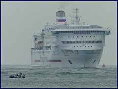 Pont-Aven approaching Portsmouth - 27 October 2015