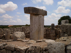 Taula, in ruins of Talayotic civilization.