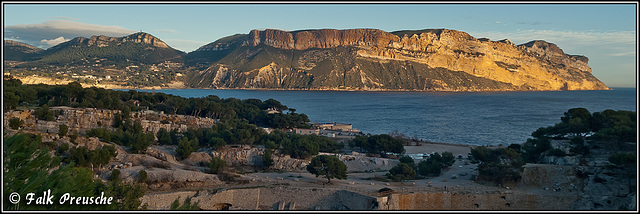 Corniche des Cretes Panorama-Ansicht