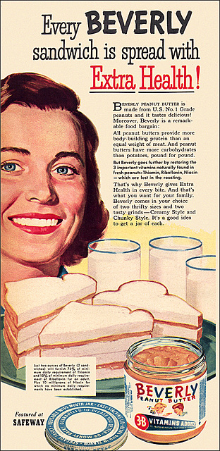 Beverly Peanut Butter Ad, 1953