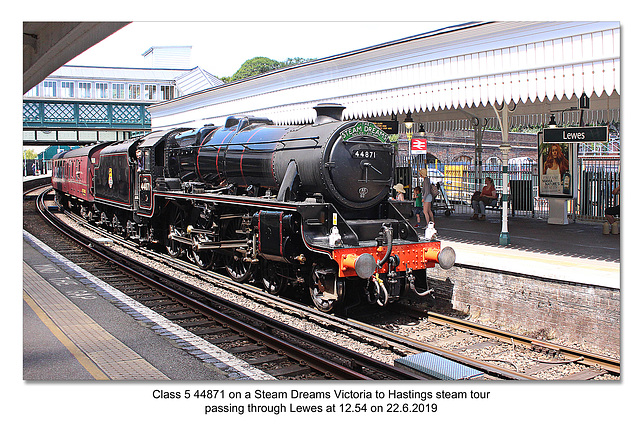 Class 5 44871 Lewes 22 6 2019