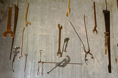 Mexico, Set of Old Tools in the Abandoned Hacienda Mucuyche