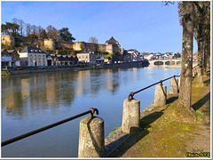 The old castle ramparts from the opposite bank - HFF