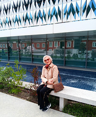 MACAM visit, taking a rest between four galleries
