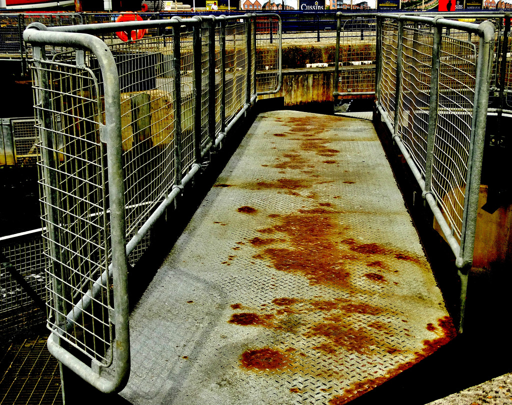 The Walkway Swinging Round To Open