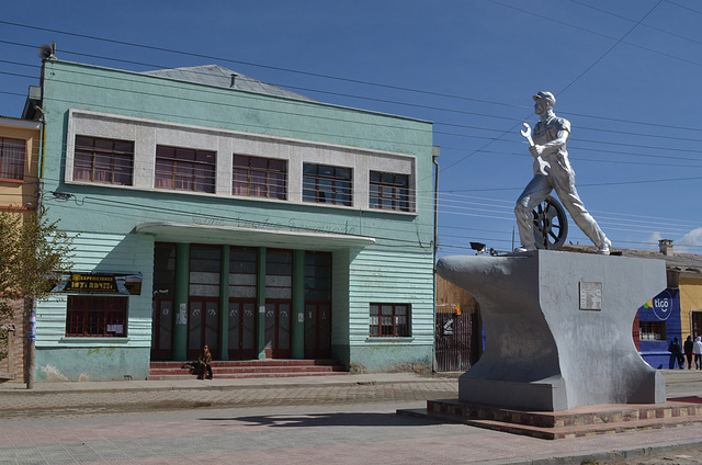 Bolivia, Uyuni, Monument to the Railroad Mechanic