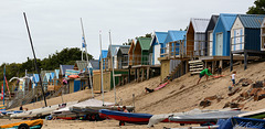 The beach huts of Abersoch