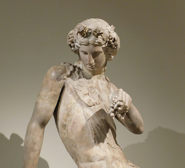 Detail of Dionysos Seated on a Panther in the Metropolitan Museum of Art, September 2018