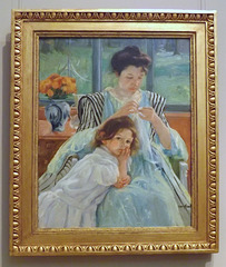 Young Mother Sewing by Mary Cassatt in the Metropolitan Museum of Art, February 2013