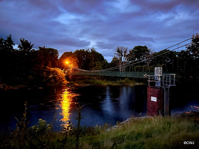 Nightfall on the Tummel at the Shoogly Bridge