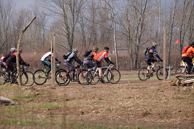 Pedaling toward Lake Hope