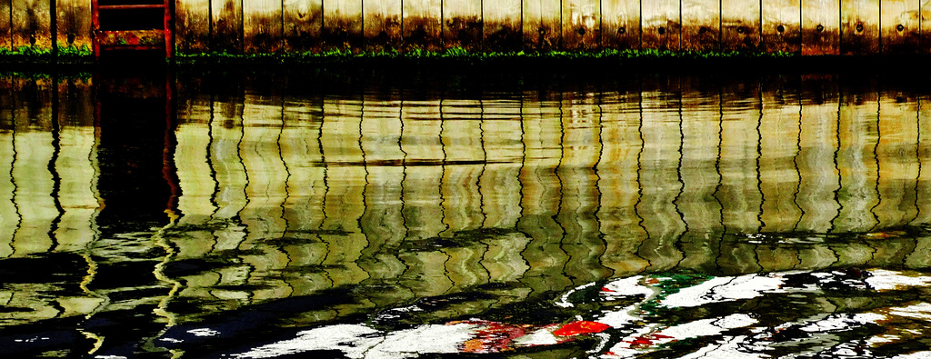 Marina Walls Reflected