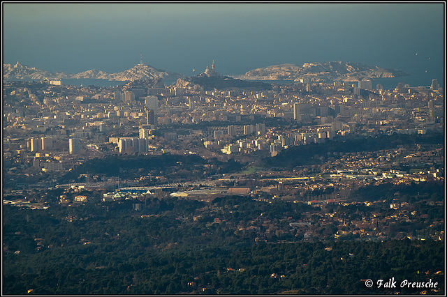 Blick nach Marseille