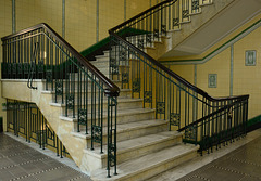 Die Treppenanlage im Dammtorhaus ist im Originalzustand erhalten