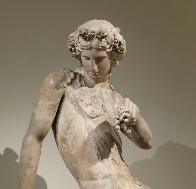 Detail of Dionysos Seated on a Panther in the Metropolitan Museum of Art, September 2018