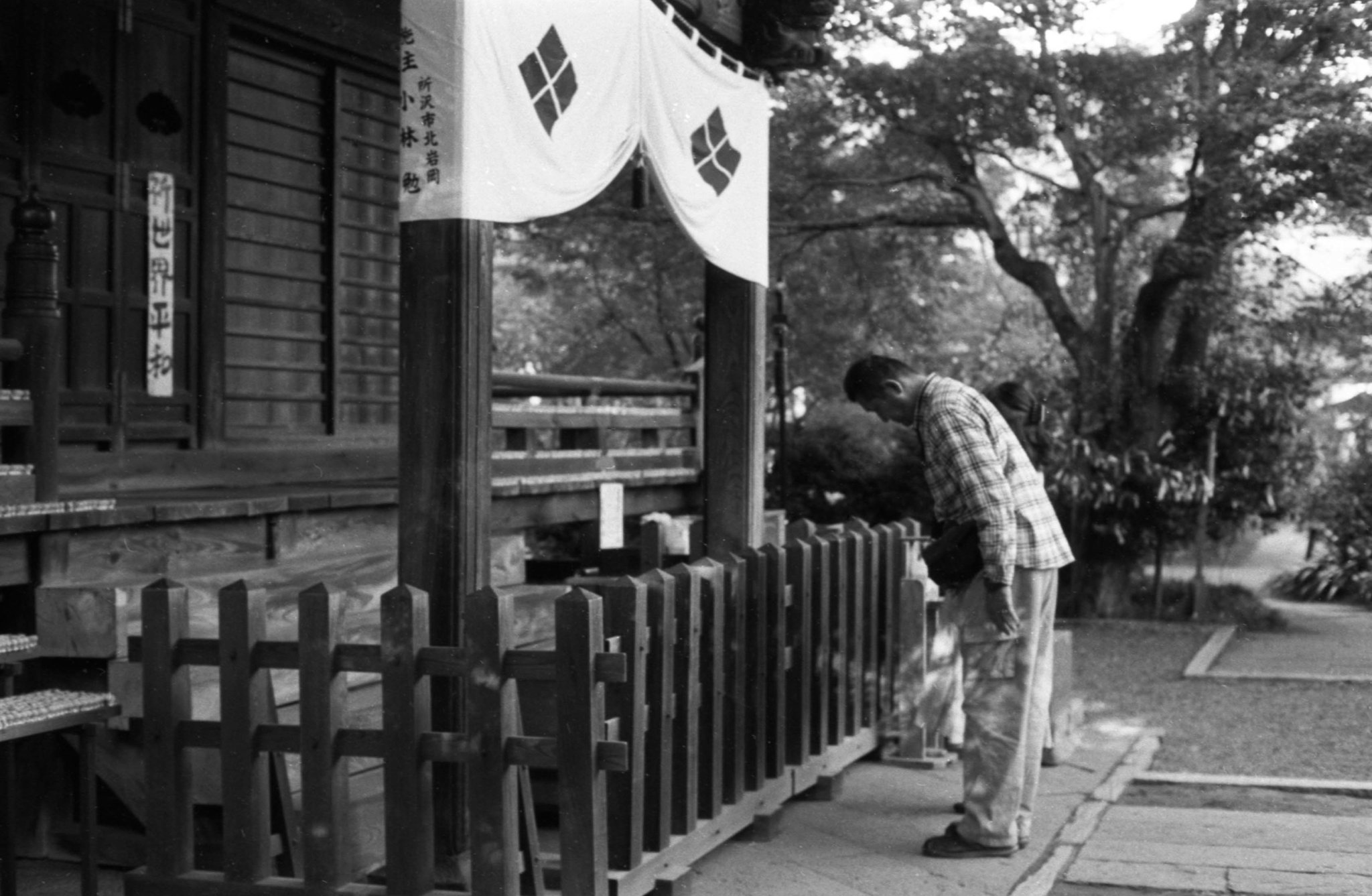 Visitor at the temple