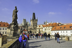 Westseite der Karlsbrücke mit dem Kleinseitner Brückenturm ... P.i.P. (© Buelipix)