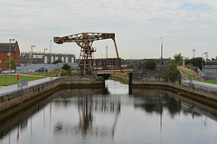 Dublin, Bascule Bridge across Royal Canal