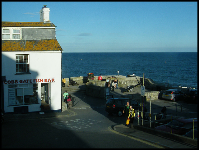 blue sea at Lyme Regis