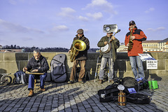 guter alter Dixieland: die Bridge Band auf der Karlsbrücke (© Buelipix)