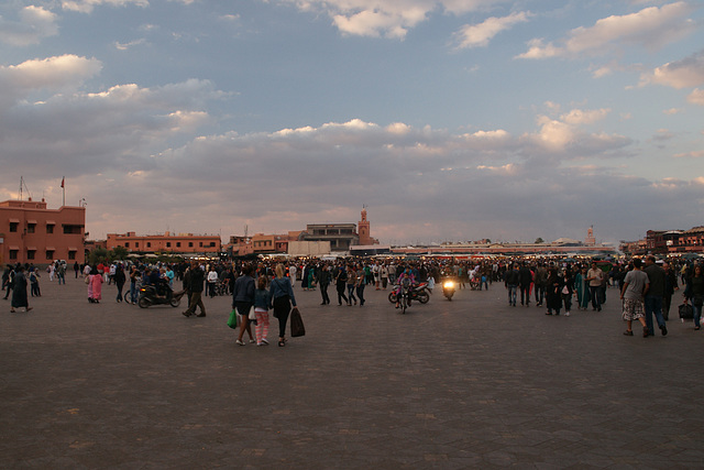 Jamma El Fna At Dusk