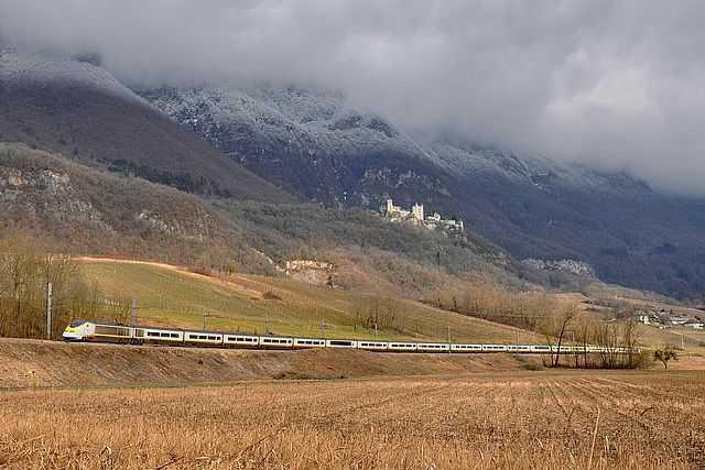 Eurostar au pied du château