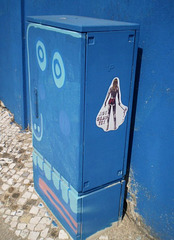 Muro Azul (Blue Wall) - electricity box.