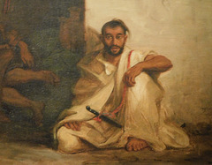 Detail of a Street in Meknes by Delacroix in the Metropolitan Museum of Art, January 2019