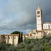 Italy, Assisi, Basilica di Santa Chiara Bell Tower