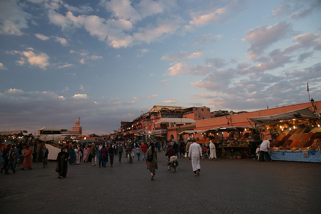 Jamma El Fna At Dusk