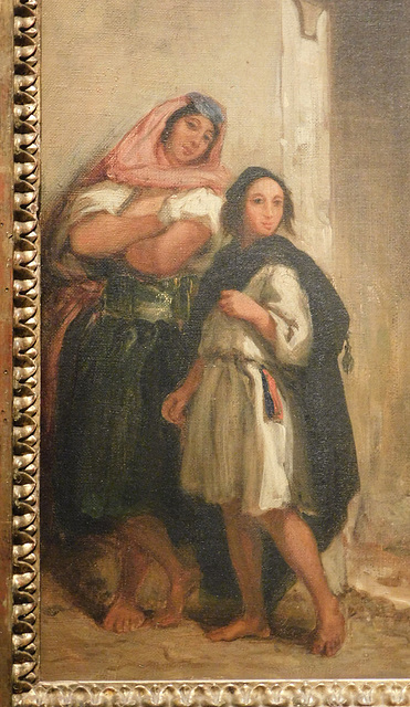 Detail of a Street in Meknes by Delacroix in the Metropolitan Museum of Art, January 2019