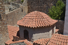 The Island of Tilos, Roofs in the Monanstery of Aghios Panteleimonas