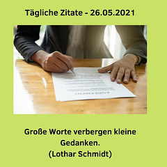 Tägliche Zitate - 26.05.2021