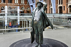 Sir John Betjeman – St Pancras Railway Station, Euston Road, London, England