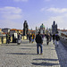 Blick zur Ostseite der Karlsbrücke mit dem Altstädter Brückenturm im Winter ... P.i.P. (© Buelipix)