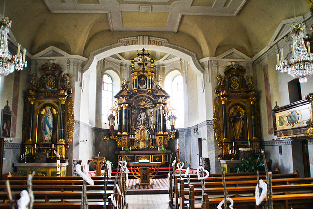 St.Johann Kirche von innen, Görwihl-Oberwihl