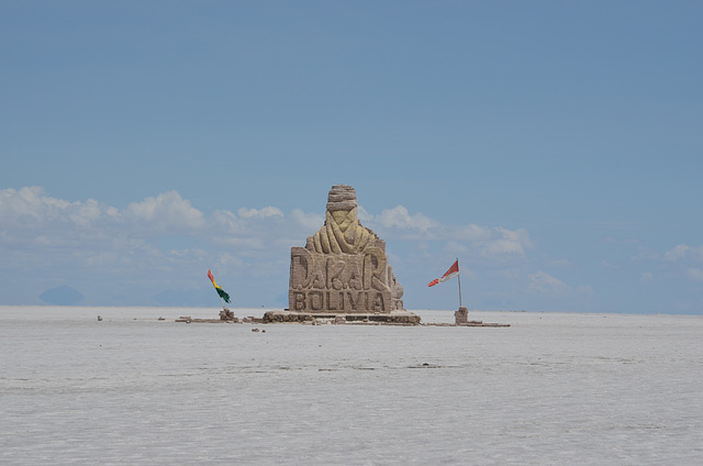 Bolivia, Salar de Uyuni, Check Point of Dakar 2015