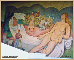 Fresque de l'Hôtel des Postes de Lyon, de Louis Bouquet(détail)