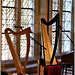 Les harpes de Myrdhin et Elisa à l'abbaye de Léhon (22)