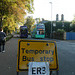 Temporary bus stops in Emmanuel Road, Cambridge for Covid-19 - 1 Sep 2020 (P1070428)