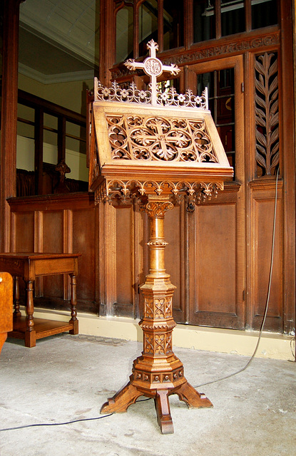 Victorian lectern, St Leonard's Church, Ipstones, Staffordshire