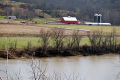 The farm across the river in West Virginia