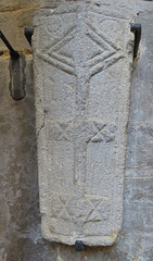 croyland abbey church, crowland, lincs (30)  cross slab c12