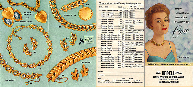 Coro Jewelery Promo, c1955