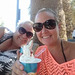 Mandi and I enjoying our ice-cream.