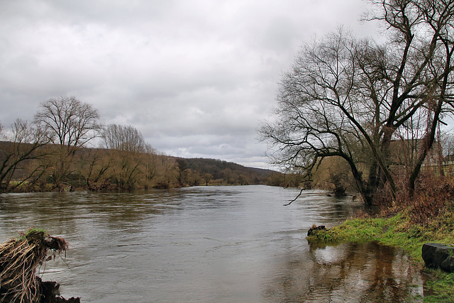 Die Ruhr bei Wengern (Wetter) / 30.12.2021