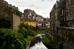 Walls and river at  Dean Village